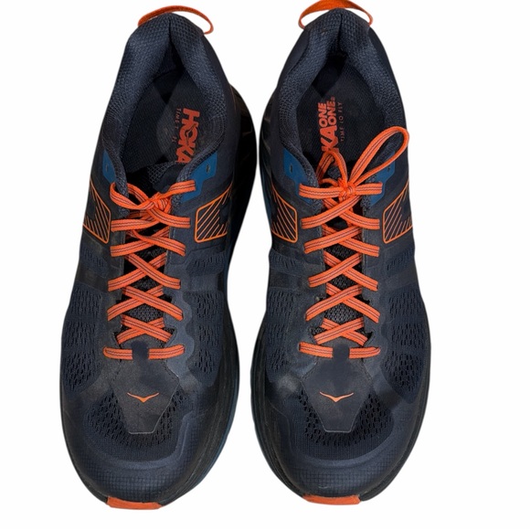 HOKA Stinson ATR 5 Trail Shoes Men’s 14 Blue Max Cushion - Picture 5 of 10